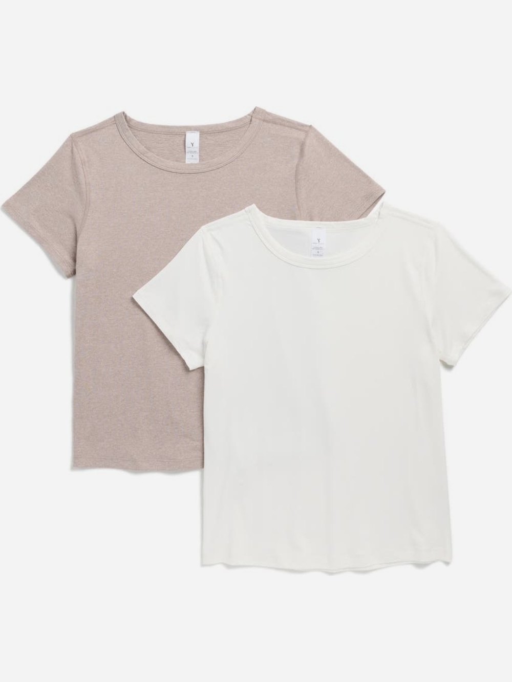 Yogalicious Bare Essence 2 Pack Jersey T Shirts  Crewnecks